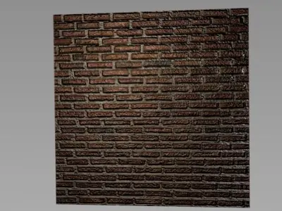 wall with high graphics Free 3D model