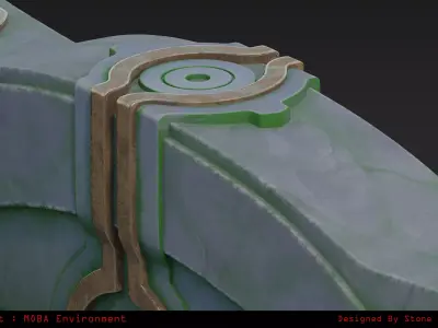 Stylized Stone Environment Asset 3D model