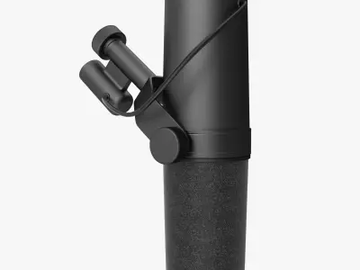 Microphone radio podcast shure sm7b  nanite ready da1 3D model