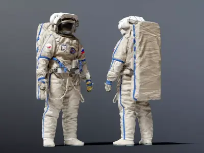 SPACESUIT Russian Orlan 3D model