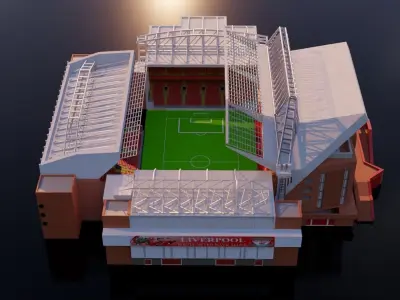 Football Stadium 3D model