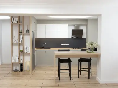 KITCHEN and CLOSET 3D model