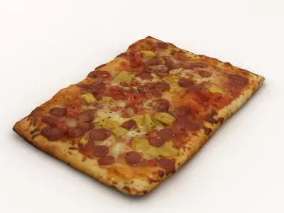 Pizza Slice 003 3D model