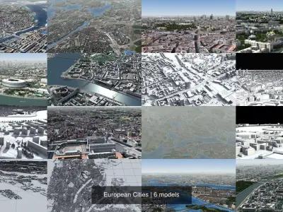 European Cities 3D Model Pack