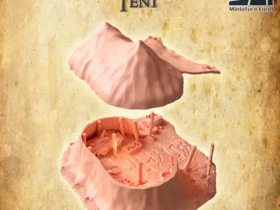 Healer Tent  Tabletop Terrain 28 MM 3D print model