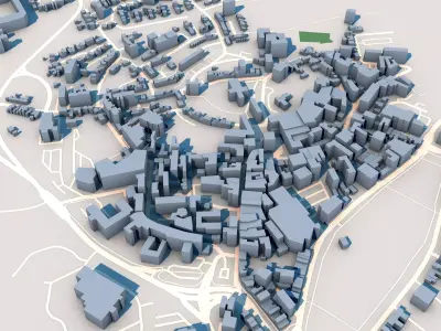 Armagh City in Northern Ireland  3D model