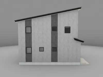 House model for background 38 Low-poly 3D model