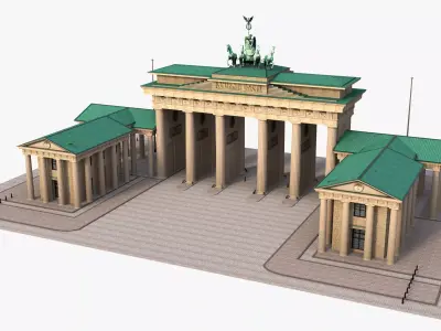 Brandenburg gate 3D model