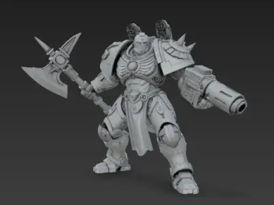 3D Printable Iron Oath Sentinel Heavy Infantry 3D print model