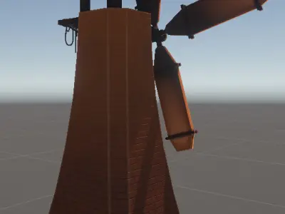 Windmill - Unity Game Ready Prop Low-poly 3D model