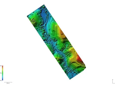 Pantanillo river and the surrounding area 3D model