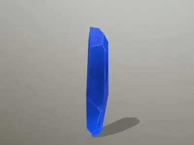 Crystal Set pencil Low-poly 3D model