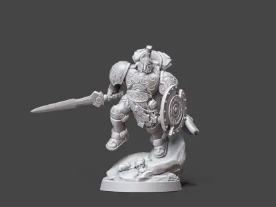 Achille In space - 35 mm scale 3D print model