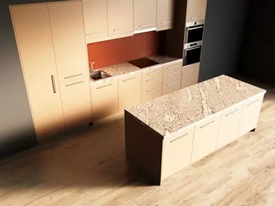 7-Kitchen7 matte 1 3D model