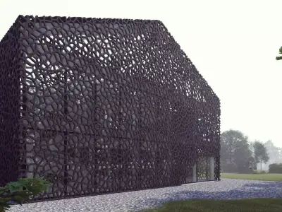 City Building - House - 3ds max - Revit 3D model