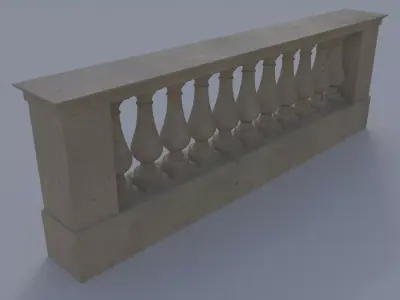 FencewindowStoneA 3D model