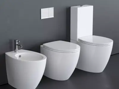 Ceramica Catalano Velis WC Low-poly 3D model