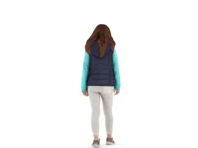 Emily posed 3 3D model