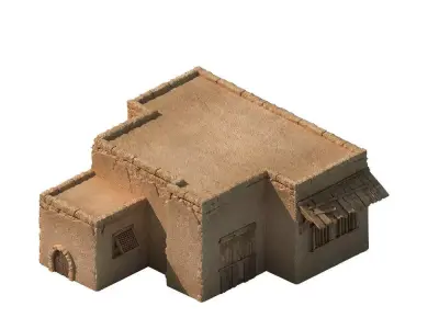dirt House 3D model purchase