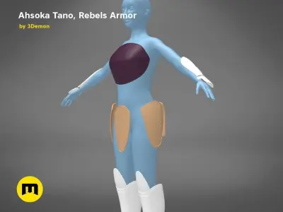 Ahsoka Tano - Rebels Armor 3D print model