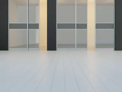 Sliding door  Partition Case-compartment  8 3D model