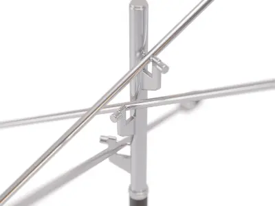 Arredoluce Three-Arm Floor Lamp Low-poly 3D model