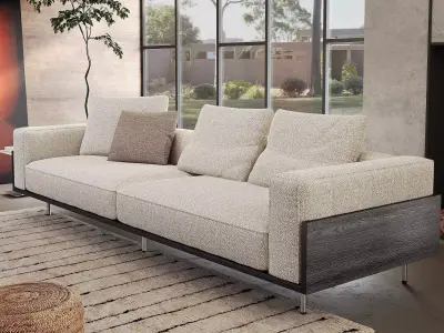 Industrial Living Interior scene 3D model