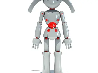 Simple Robot 3D Model 3D model