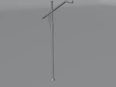 Road light Low-poly 3D model