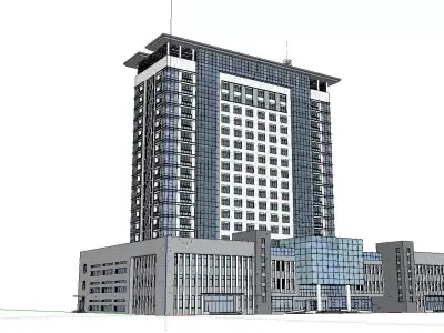 vacation spot-Resort-Fashion Leisure Hotel-0172 3D model