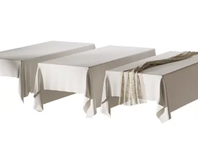 Set of tablecloths 3D model
