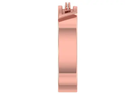 Solitaire Wedding Engagement Women Band Ring 3D print model 3