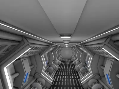 Sci fi Corridor  3D model