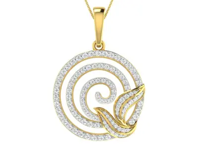 Pendant Earring Set 3dm STL OBJ FBX Render Details 3D print model buy