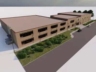 School-University -High School 3D model