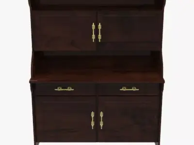 Kitchen Floor Cabinet Low-poly 3D model