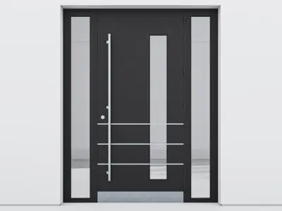 Aluminium door 138 3D model
