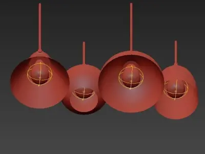 RH chandelier 3D model buy