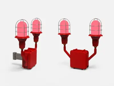 Signal lights 3D model