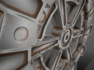 Gear - Realistic and Stylized Textures Low-poly 3D model