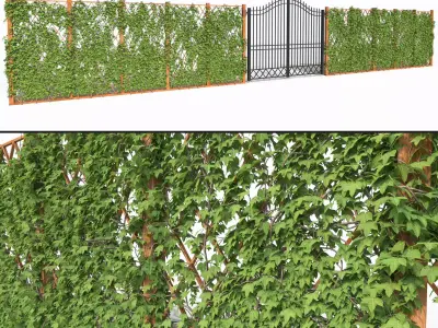 Ivy fence 3D model