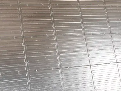 Silver Sci-fi Metal Panel PBR Seamless Texture
