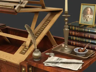 Architectural Table 1790 3D model