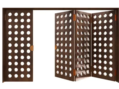 Interior door 3 Accordion 3D model