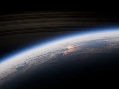 Photorealistic Procedural Planet Blender 4Plus 3D model