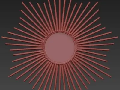 Wall mirror 8 3D model