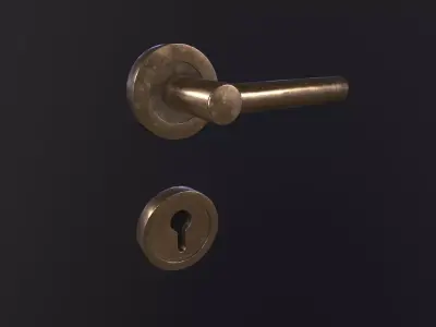 Door handle 3D Model Low-poly 3D model