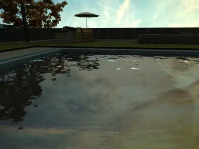 Modern House Exterior Low-poly 3D model