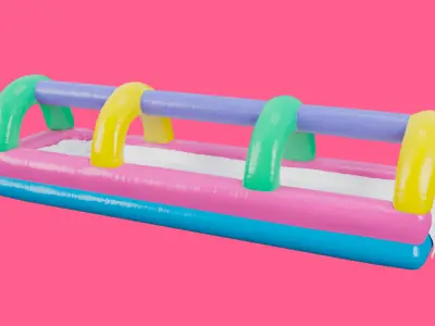 Inflatable Runner Bouncy Low-poly 3D model