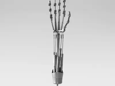 Robotic Metal Mechanical Arm 3D model